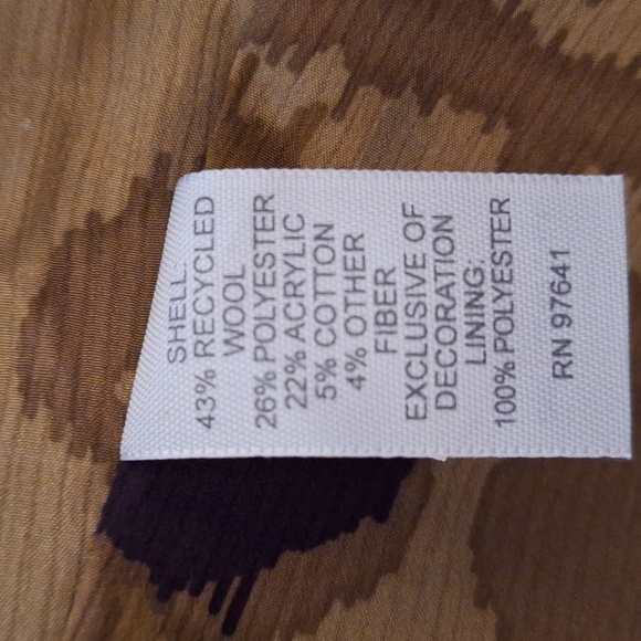 J Jill Blazer Jacket Multicolor Tweed Brown Purple Orange Tan Tweed - Picture 8 of 8